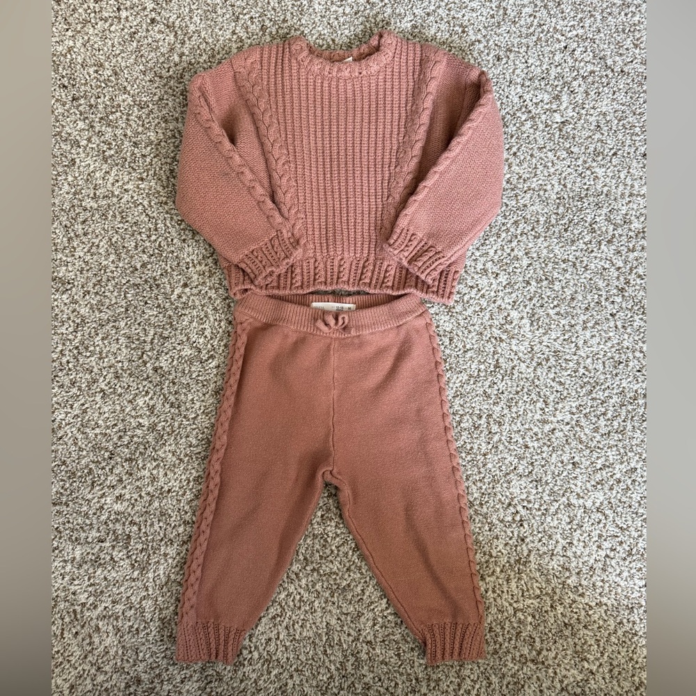 12-18 months Zara Girls Knit Sweater Set
